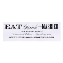 EAT, DRINK | WEDDING WEBSITE CARDS STYLE 2