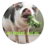 Eat greens, not me. stickers