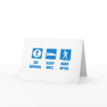 Eat healthy, sleep well, move often greeting cards