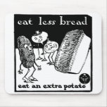 Eat Less Bread World War I illustration Mousepad