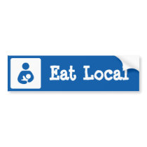 Eat Local Breastfeeding / Nursing Icon