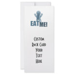 EAT ME! Gingerbread Man - Blue rack cards
