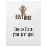 EAT ME! Gingerbread Man - Brown Sepia flyers