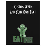 EAT ME! Gingerbread Man - Green flyers