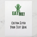 EAT ME! Gingerbread Man - Green Personalised Flyer
