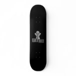 EAT ME! Gingerbread Man - Grey B&W skateboards