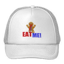 EAT ME! Gingerbread Man - Original Colours Mesh Hats