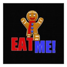 EAT ME! Gingerbread Man - Original Colours Invitation