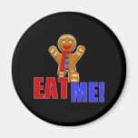 EAT ME! Gingerbread Man - Original Colours Fridge Magnet