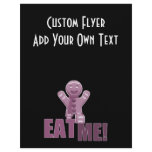 EAT ME! Gingerbread Man - Pink flyers