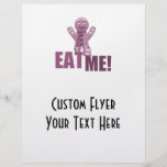 EAT ME! Gingerbread Man - Pink Full Colour Flyer