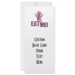 EAT ME! Gingerbread Man - Pink rack cards