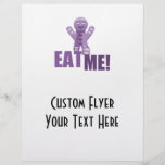 EAT ME! Gingerbread Man - Purple Flyer