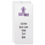 EAT ME! Gingerbread Man - Purple rack cards