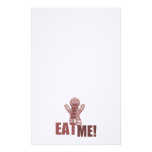 EAT ME! Gingerbread Man - Red Custom Stationery