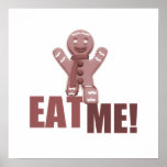 EAT ME! Gingerbread Man - Red Posters