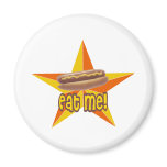 Eat Me Hot Dog Fridge Magnets