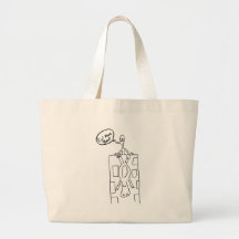 Eat More Beef Building Drop Canvas Bags