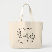 Eat More Beef Hold Up Canvas Bag