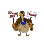 Eat More Duck - Talking Turkey photo sculptures
