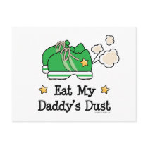 Eat My Daddy's Dust Runner Postcard