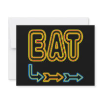 Eat Retro Neon Sign Art