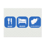 Eat Sleep Afghanistan Post Card