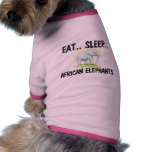 Eat Sleep AFRICAN ELEPHANTS pet clothing
