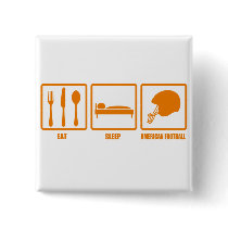 Eat Sleep American Football Buttons