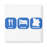 Eat Sleep Angola Fridge Magnets