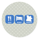 Eat Sleep Angola Stickers