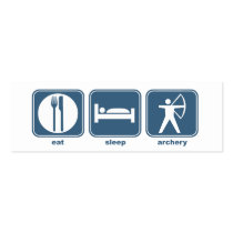Eat Sleep Archery Business Cards