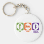 Eat Sleep Assist in Childbirth Keychains