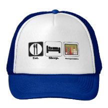 eat sleep backgammon trucker hat