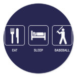 Eat Sleep Baseball Sticker