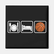 Eat, Sleep, Basketball Fridge Magnet
