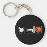 Eat, Sleep, Basketball Keychain