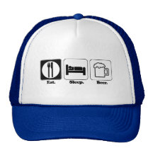 eat sleep beer mesh hats