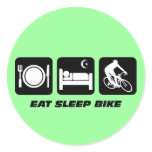 Eat sleep bike stickers