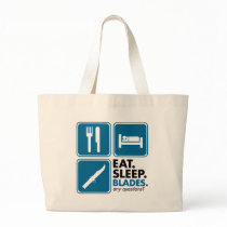 Eat Sleep Blades - Blue Bags