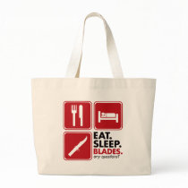 Eat Sleep Blades - Red Bag