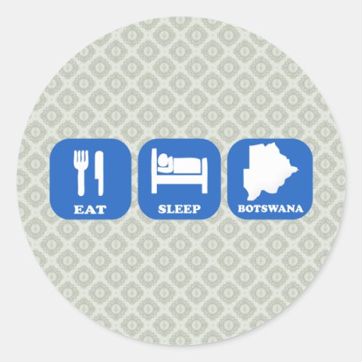 Eat Sleep Botswana Stickers