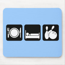 eat sleep bowl mouse pads