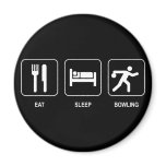 Eat Sleep Bowling Magnet