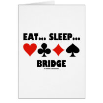 Eat... Sleep... Bridge (Bridge Humour Card Suits) cards