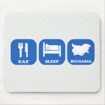 Eat Sleep Bulgaria Mousepads