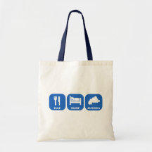 Eat Sleep Burkina Canvas Bags