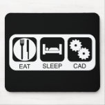 Eat Sleep CAD mousepads