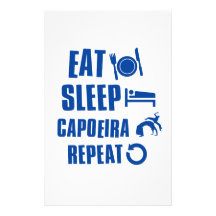 Eat sleep Capoeira Personalized Stationery