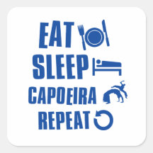 Eat sleep Capoeira Stickers